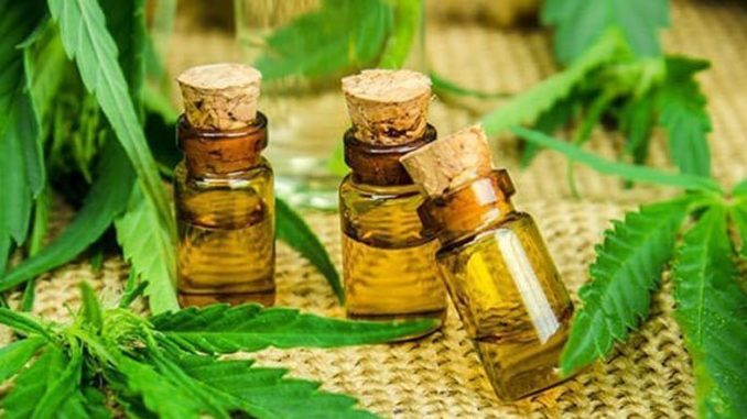 CBD oil bottles